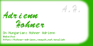 adrienn hohner business card